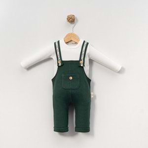 Çakar Bebe 3-18 Aylık Erkek Slopet Tulum-7026173 - YEŞİL