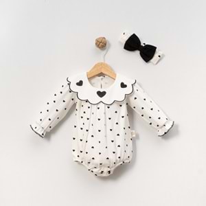 Çakar Geniş Yakalı Romper -8030168 - SİYAH