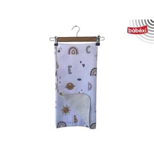 UNİ OYALI ABC DESENLİ PİKELİ MÜSLİN-412389220