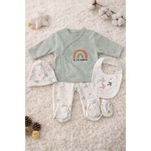 Little Life Yenidoğan 5li Gökkuşaklı Hastane Çıkışı-1500 - SU YEŞİLİ