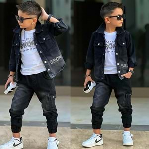 Bronx Erkek Kot Üçlü Takım 3-10 Yaş-251471050 - SİYAH