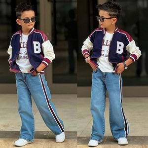 B Derili Kolej Erkek 3 lü Takım 5-14 Yaş-132291095 - BORDO