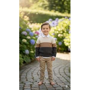 Nowa Erkek Çocuk 3 lü Süveterli Takım 6-18 Aylık-2523536 - GRİ