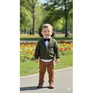 Nowa Erkek Trikolu Üçlü Takım 6-18 Aylık-2528536 - HAKİ YEŞİL