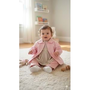Bebiço Trenkotlu 3 lü Kız Takım 6-24 Aylık-5439580 - PEMBE