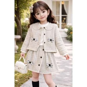 MixLife Kurdeleli Kız Şenel 3 lü Takım 6-24 Aylık-6235370 - GRİ