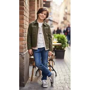 Yavrucak Keten Ceketli Gömlekli Takım 9-12 Yaş-4806826 - YEŞİL