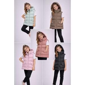 Asya Kids Kız Şişme Yelek 6-14 Yaş-5100480 - SU YEŞİLİ