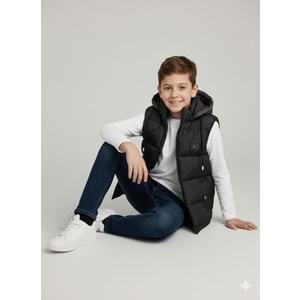 Asya Kids Erkek Şişme Yelek 6-14 Yaş-5100480 - SİYAH