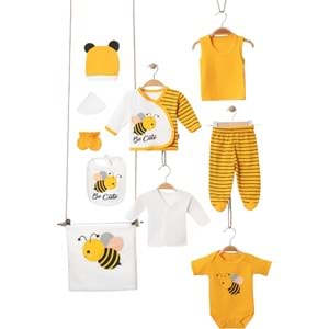 10 Lu Hastane Çıkışı Arılı Unisex 0-3 Aylık-431691430 - SARI