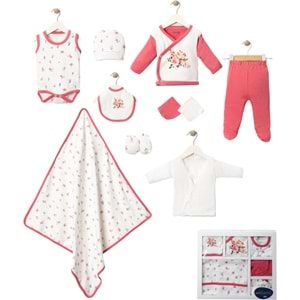 Misimosi Canlı Çiçek Temalı 10 Lu Kız Hastane Çıkışı 0-3 Aylık-437784404 - PEMBE