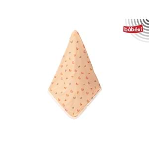 Bubbless Organik Bebek Battaniyesi Renkli Kalp Desenli 427220208 - SOFT MERCAN
