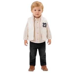 Hippıl Süzine 23 Nakışlı Erkek 3 Lü Takım 6-18 Aylık -542739725 - EKRU