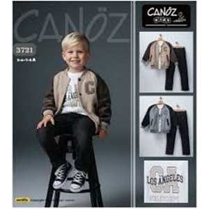 Can Öz Bebe Süet Ceketli Erkek 3 Lü Takım 5-8 Yaş -3721950 - LACİVERT