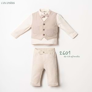 Cocosis Kirınkıl Kumaş Erkek 3 Lü Takım 6-18 Aylık -2601544 - BEJ