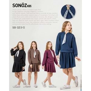 Soz Öz Bebe Fularlı Etekli Takım 10-14 Yaş -508475 - BORDO
