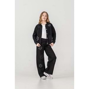 Son Öz Bebe Üçlü Kot Takım 9-12 Yaş -511850 - SİYAH