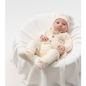 Cayzen Kravatlı Erkek Tulum 3-9 Aylık -1124336 - BEJ