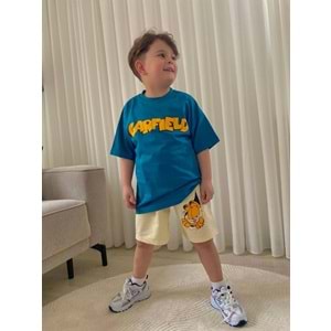 Jeliboom Garfıeld Baskılı Penye Şortlu 2 Lİ Erkek Takım 3-10 Yaş -1016220 - YEŞİL