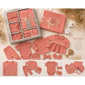 Baby Zuhu Waffle Çiçekli Kız 10 Lu Hastane Çıkışı 0-3 Aylık -BA3002713 - NAR ÇİÇEĞİ