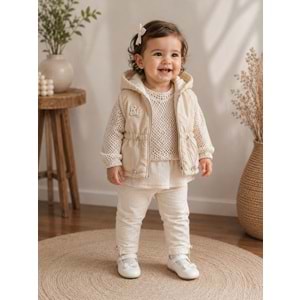 Hippıl Şişme Yelekli Kız 4 lü Takım 9-24 Aylık -BA5263700 - BEJ