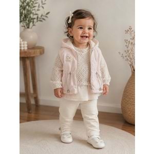 Hippıl Şişme Yelekli Kız 4 lü Takım 9-24 Aylık -BA5263700 - PEMBE