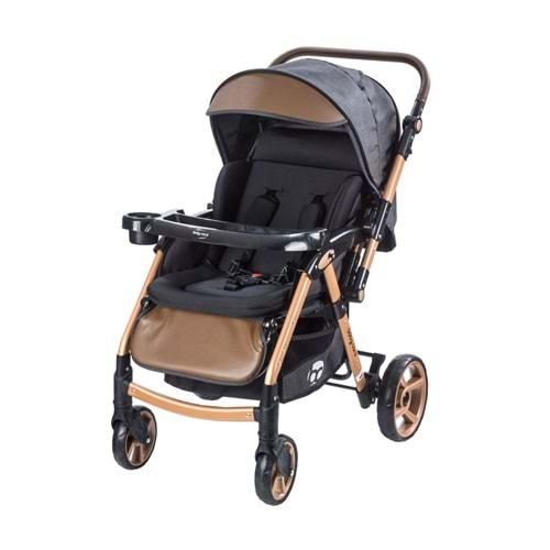 Baby Care BC-500 Combo Maxi Pro Bebek Arabası Siyah-Gold (BC-500-Z)