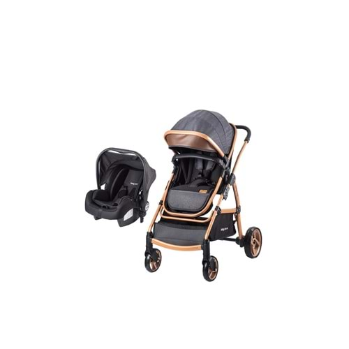 Baby Care BC-315 Safari Pro Travel Bebek Arabası & Puset Siyah-Kahve (BC-315-Z)