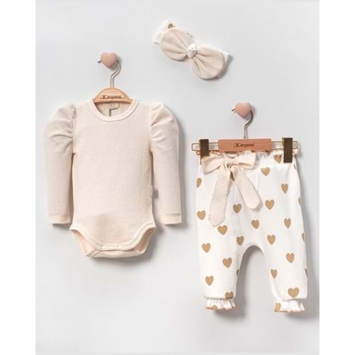 Cayzen Karpuz Kol Bandanalı 3lü Takım 4023238 - KREM