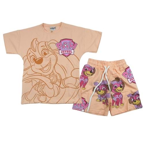 Jeliboom Paw Patrol 4-10 Yaş Kız Şortlu Takım-0196 - SOMON