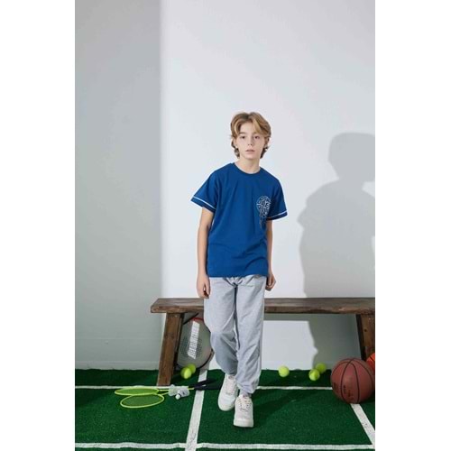 Tarık 6-11 Yaş Erkek Çocuk Pijama Basket 3944210 - MAVİ