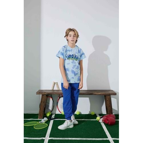 Tarık 2-6 Yaş Erkek Çocuk Pijama Takım Urban 3956185 - MAVİ