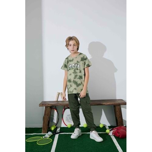 Tarık 2-6 Yaş Erkek Çocuk Pijama Takım Urban 3956185 - YEŞİL