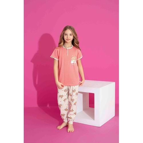 Tarık 2-6 Yaş Kız Çocuk Rainbow Pijama Takımı 2981185 - NAR ÇİÇEĞİ