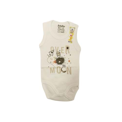 Babytoo 0-9 Ay Bebek Askılı Çıtçıtlı Badi Over the Moon-7304046