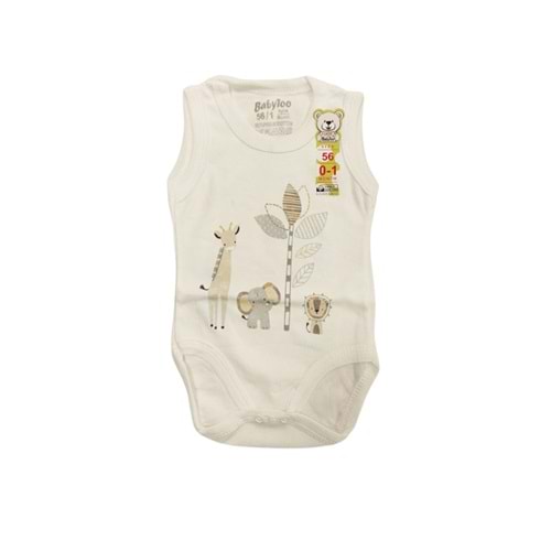 Babytoo 0-9 Ay Bebek Askılı Çıtçıtlı Badi Zürafa Fil-7304046