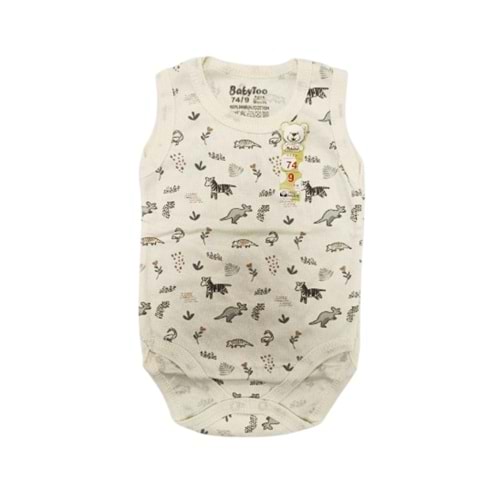 Babytoo 0-9 Ay Bebek Askılı Çıtçıtlı Badi Desenli-7078046
