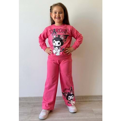 3-10 Yaş Kuromi Kız Eşofman Takım- 8173245 - PEMBE