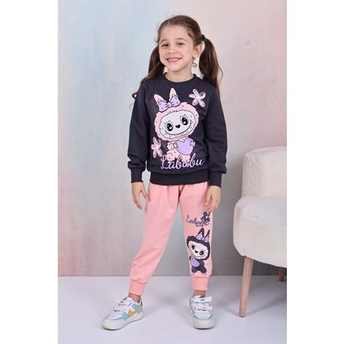 3-10 Yaş Labubu Kız Eşofman Takım- 8188245 - SOMON