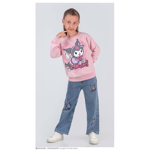 3-10 Yaş Kuromi Kız İkili Takım- 8224370 - AÇIK PEMBE