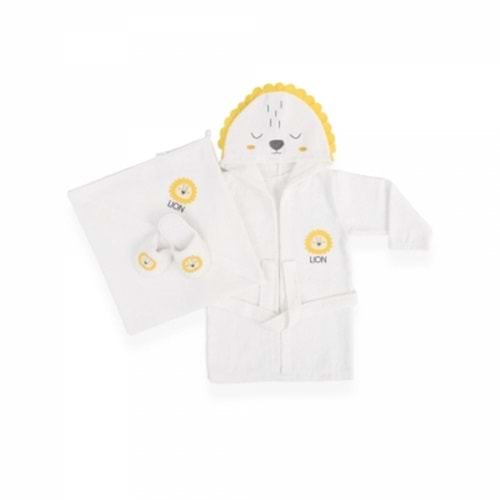 Bebitof Aslanlı Bornoz Seti-30024485