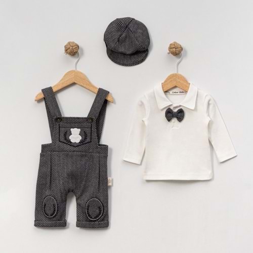 Çakar Bebe 3-12 Aylık Balık Sırtı Jakarlı Slopet-7016200 - SİYAH