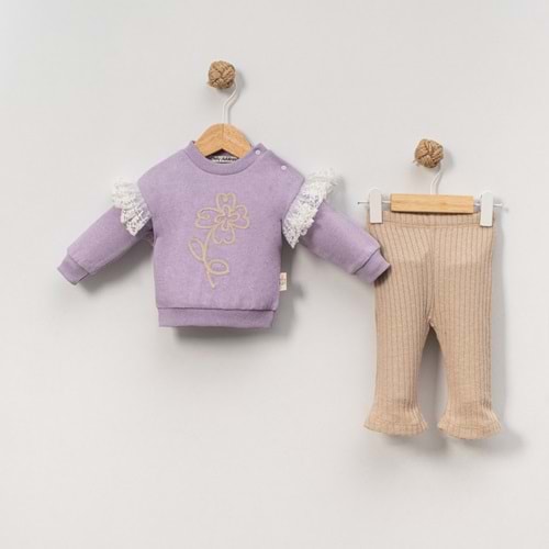 Çakar 6-18 Aylık Süzine Gül 2 Li Takım-8013150 - LİLA