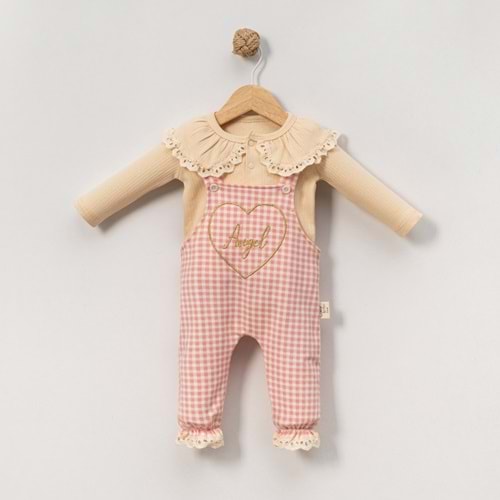 Çakar Bebe 3-12 Aylık Pitikare Kız Slopet Tulum-8029200 - PEMBE