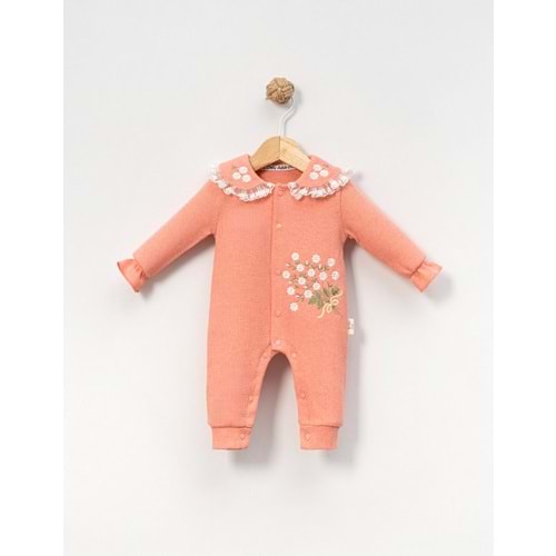 Çakar Bebe 3-12 Aylık Çıtır Nakışlı Tulum -8027140 - SOFT MERCAN