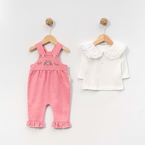 Çakar Bebe Güllü Nakışlı Slopet -8037200 - PEMBE