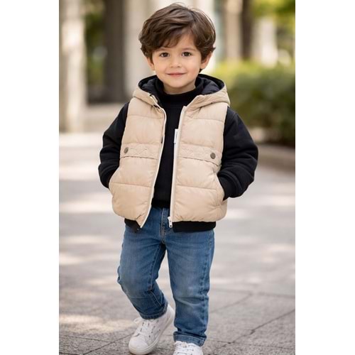 Hippıl Erkek Kot Pantolonlu 3 Lü Takım 1-4 Yaş -7066743 - BEJ