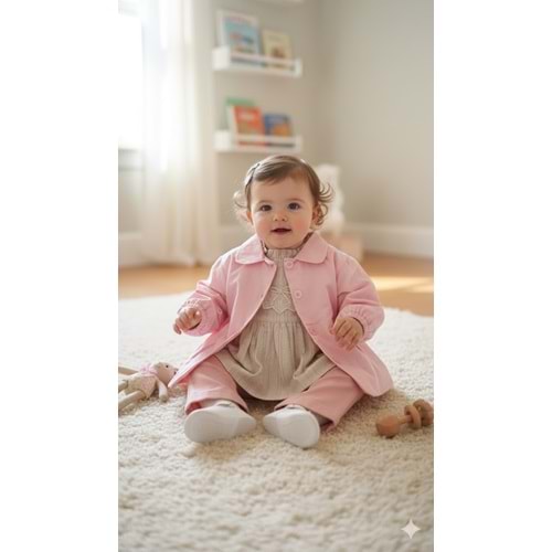 Bebiço Trenkotlu 3 lü Kız Takım 6-24 Aylık-5439580 - PEMBE