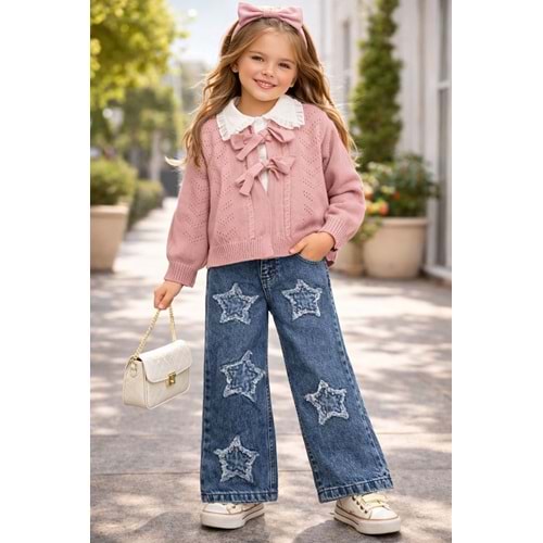 Miss Melinda Pantolonlu Hırkalı 3 lü Takım 5-8 Yaş Yaş-332996 - SOMON