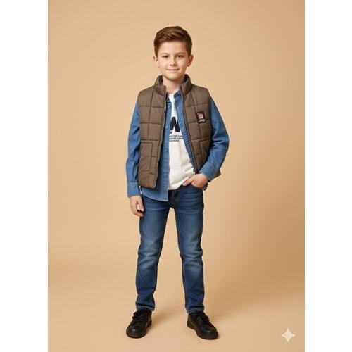 Yavrucak Mevsimlik Yelekli 4 Lü takım 5-8 Yaş-2809793 - KAHVERENGİ